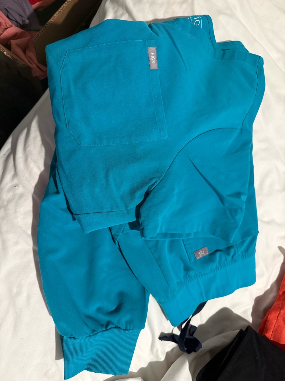 Figs Kids Teal Jogger Pants
